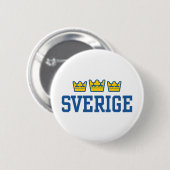 Badge Rond 5 Cm Sverige (Devant & derrière)