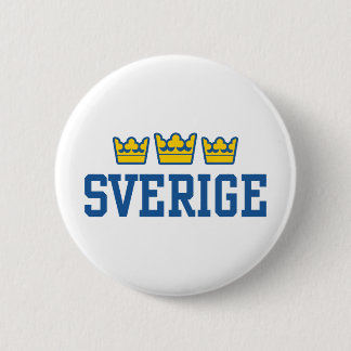Badge Rond 5 Cm Sverige
