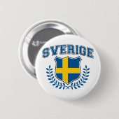 Badge Rond 5 Cm Sverige (Devant & derrière)
