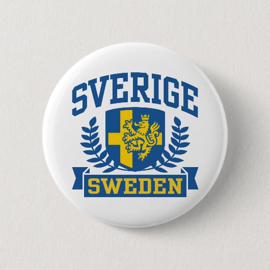 Badge Rond 5 Cm Sverige (Devant)