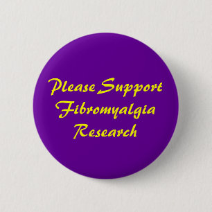 Badge Rond 5 Cm Svp bouton de SupportFibromyalgiaResearch