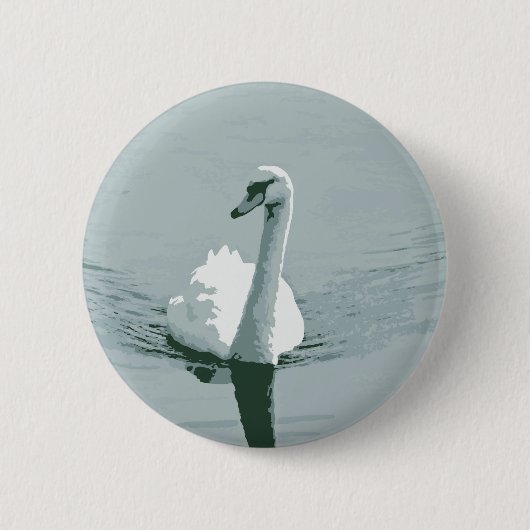 Badge Rond 5 Cm Swan (Devant)
