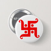 Badge Rond 5 Cm swastika (Devant & derrière)