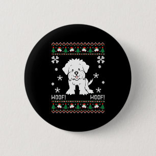 Badge Rond 5 Cm Sweat de Noël moche maltais