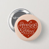 Badge Rond 5 Cm Sweet Kiss Button (Devant & derrière)