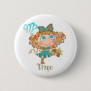 Badge Rond 5 Cm Sweet Virgo Child
