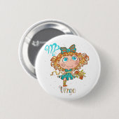 Badge Rond 5 Cm Sweet Virgo Child (Devant & derrière)