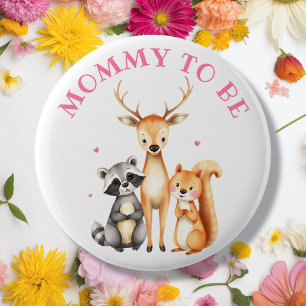Badge Rond 5 Cm Sweet Woodland Creats Mommy To Be