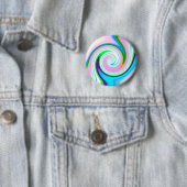 Badge Rond 5 Cm Swirl Pastel (En situation)