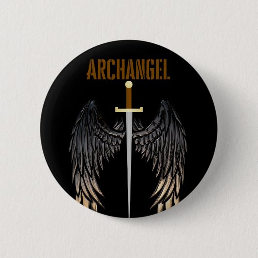 BADGE ROND 5 CM SWORD D'ARCHANGEL (Devant)