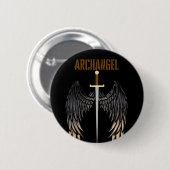 BADGE ROND 5 CM SWORD D'ARCHANGEL (Devant & derrière)