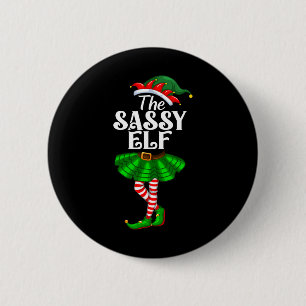 Badge Rond 5 Cm Sy Elf Xmas Funny Christmas Matching Family Pa