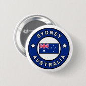 Badge Rond 5 Cm Sydney Australie (Devant & derrière)