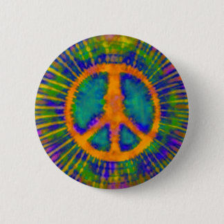 Badge Rond 5 Cm SYMBOLE Abstrait DE Cravate Psychédélique-Dye DE L