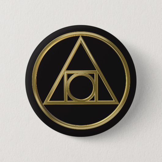 Badge Rond 5 Cm Symbole alchimique (Devant)