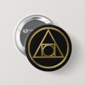 Badge Rond 5 Cm Symbole alchimique (Devant & derrière)