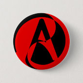 Badge Rond 5 Cm Symbole athée (Devant)