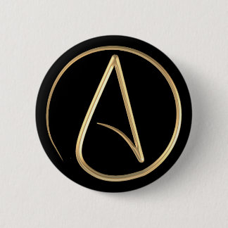 Badge Rond 5 Cm Symbole athée