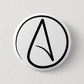 Badge Rond 5 Cm Symbole athéisme (Devant)