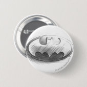 Badge Rond 5 Cm Symbole Batman | Logo de dessin insignia (Devant & derrière)