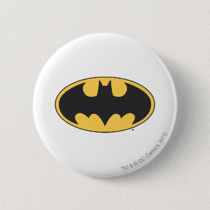 Badge Rond 5 Cm Symbole Batman Logo ovale