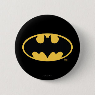 Badge Rond 5 Cm Symbole Batman Logo ovale