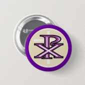 Badge Rond 5 Cm Symbole chrétien (Devant & derrière)