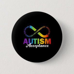 Badge Rond 5 Cm Symbole d'acceptation de la sensibilisation sur l'