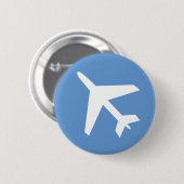 Badge Rond 5 Cm Symbole d'aéroport (Devant & derrière)