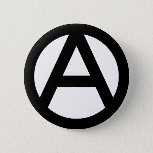 Badge Rond 5 Cm Symbole d'anarchie