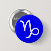 Badge Rond 5 Cm Symbole de Capricorne (Devant & derrière)
