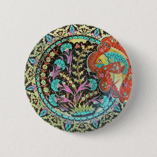Badge Rond 5 Cm Symbole de charme de bonne chance de fortune