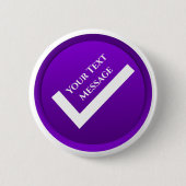 Badge Rond 5 Cm Symbole de coche violet (Devant)
