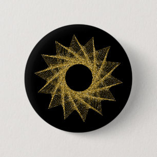 Badge Rond 5 Cm Symbole de géométrie sacrée