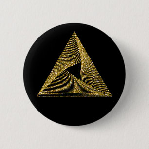 Badge Rond 5 Cm Symbole de géométrie sacrée