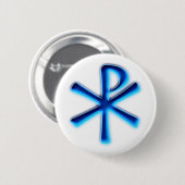 Badge Rond 5 Cm Symbole de Jésus-Christ PX (Devant & derrière)