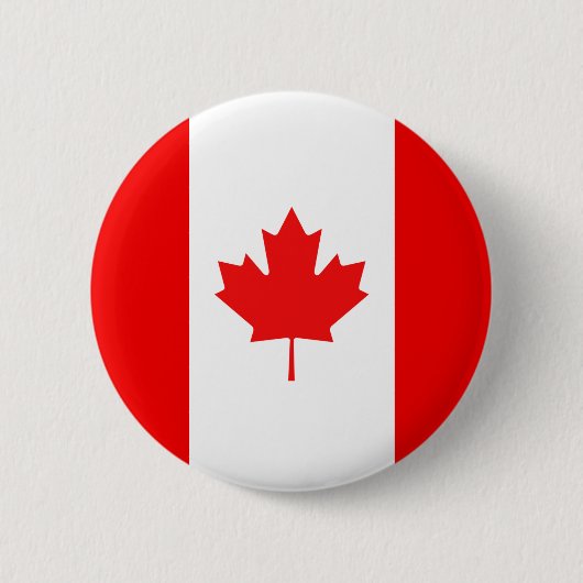 Badge Rond 5 Cm Symbole de la feuille d'érable (Devant)
