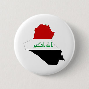 Badge Rond 5 Cm symbole de la forme du drapeau du pays irak