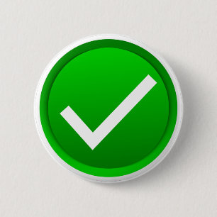 Badge Rond 5 Cm Symbole de la marque verte