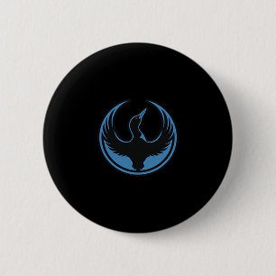 Badge Rond 5 Cm symbole de l'alliance du Minnesota rebelle loon mn