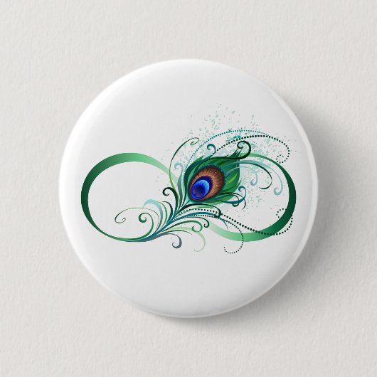 Badge Rond 5 Cm Symbole de l'Infinity (Devant)