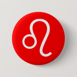 Badge Rond 5 Cm Symbole de Lion