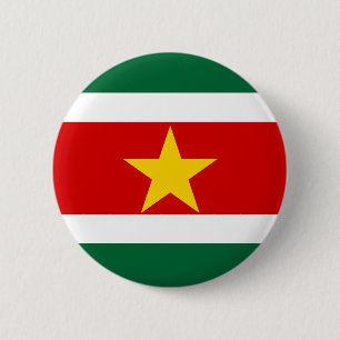 Badge Rond 5 Cm symbole de nation de drapeau de pays du Surinam
