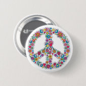 Badge Rond 5 Cm Symbole de paix (Devant & derrière)