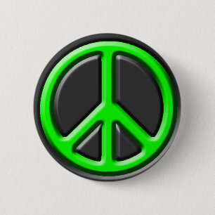 Badge Rond 5 Cm SYMBOLE DE PAIX Classique