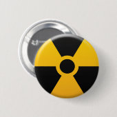Badge Rond 5 Cm Symbole de rayonnement (Devant & derrière)