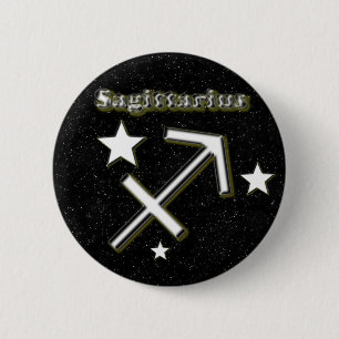 Badge Rond 5 Cm Symbole de Sagittaire