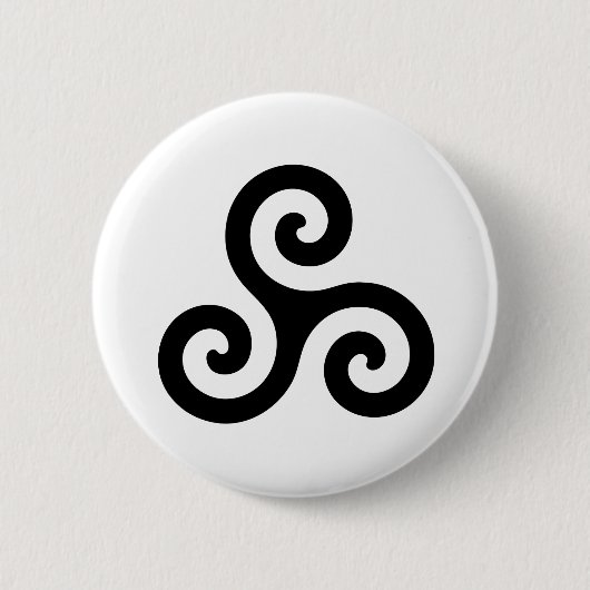 Badge Rond 5 Cm Symbole de Triskele (Devant)