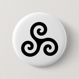 Badge Rond 5 Cm Symbole de Triskele