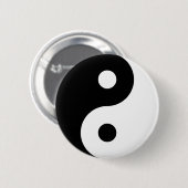 Badge Rond 5 Cm Symbole de Yin Yang (Devant & derrière)